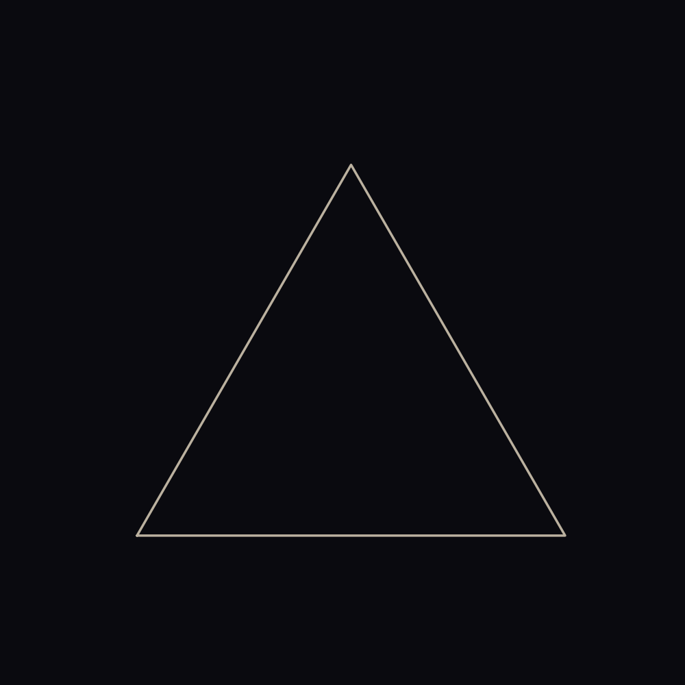 Flowing particles on simplex